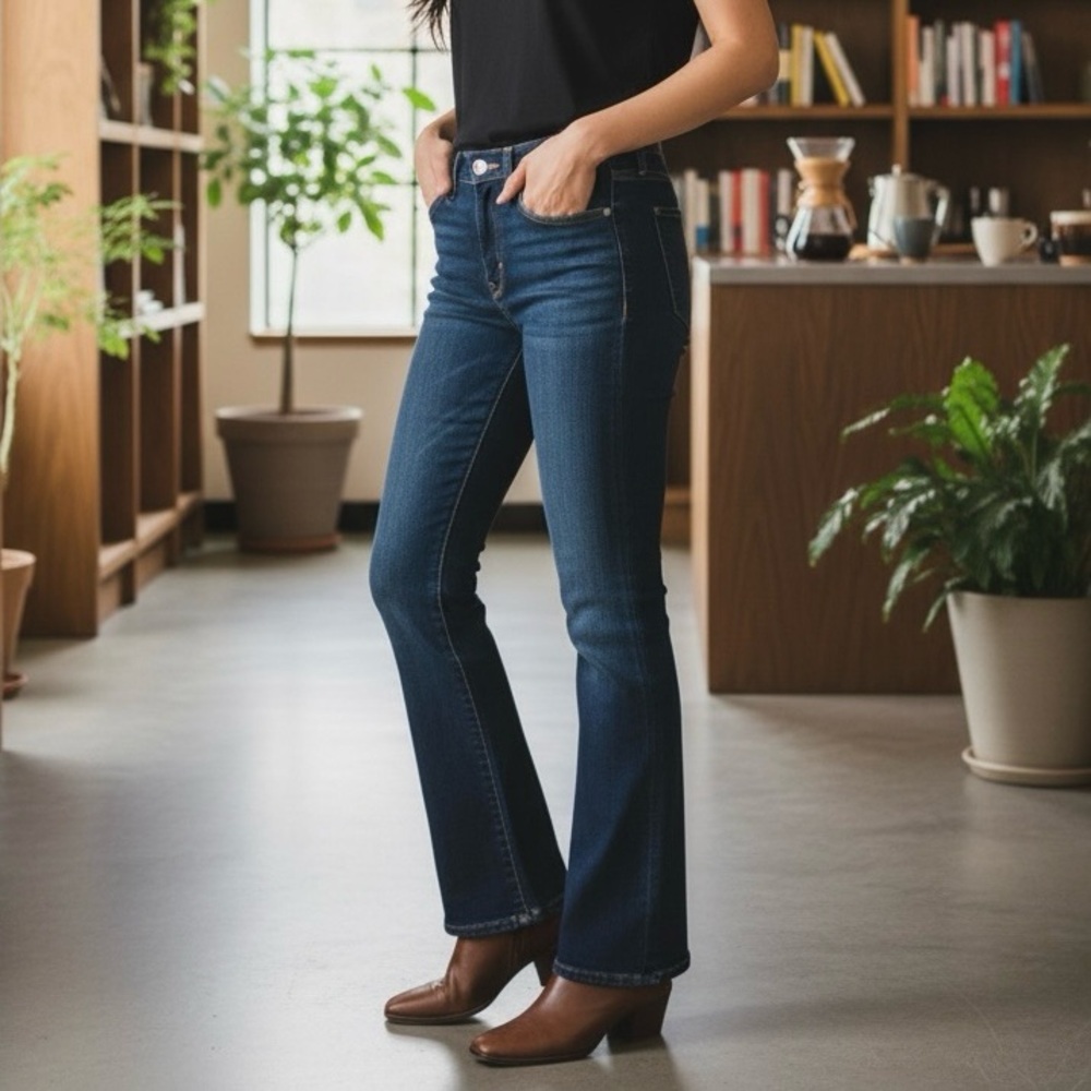 Joe's Jeans The Muse Flare Dark Wash Denim Size 26 - Picture 6 of 10
